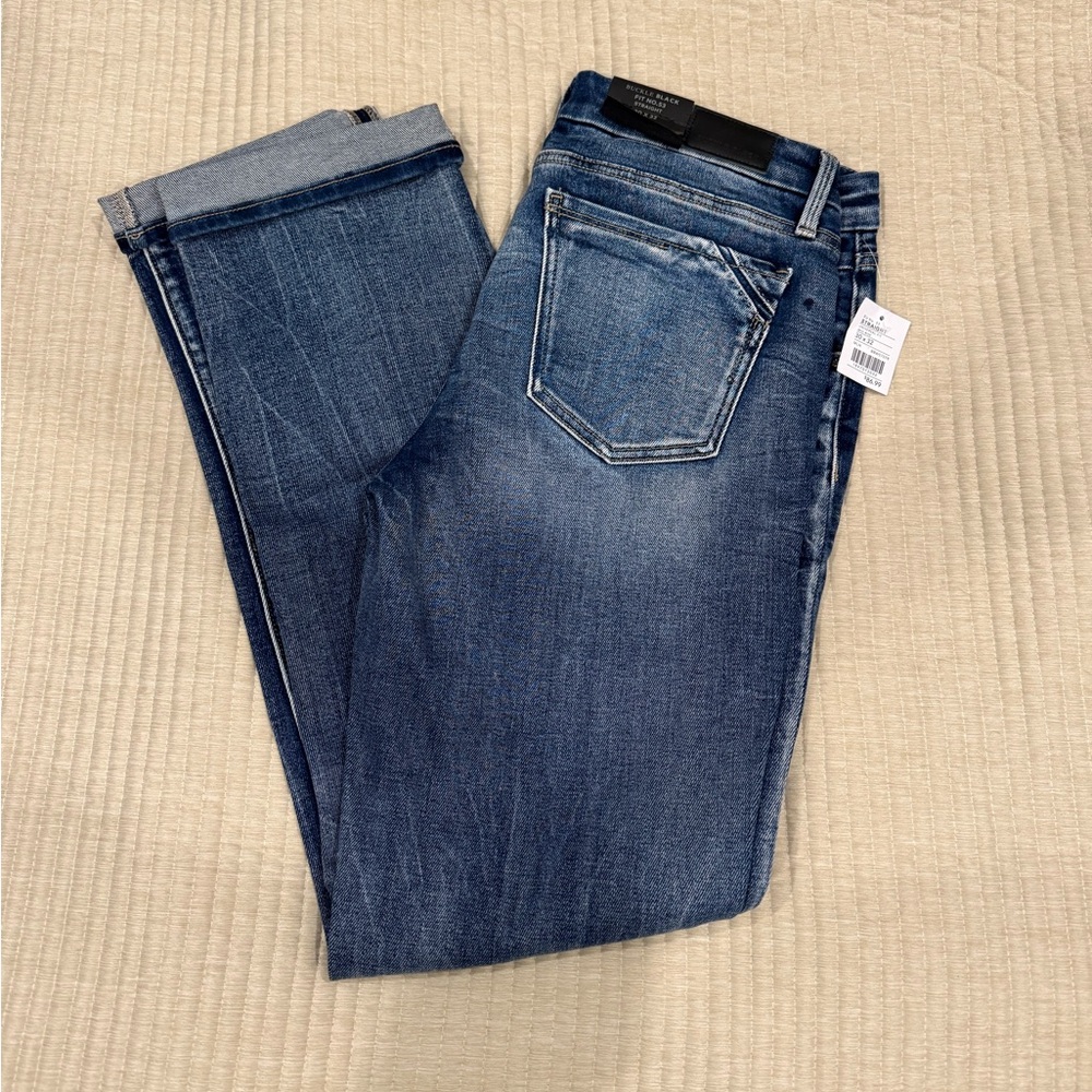 Buckle Black Straight Leg Jeans
